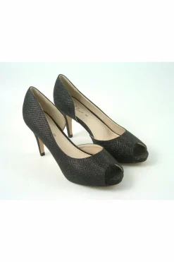 Women Glitz Shoes Sabatine Mid Heel Peep Toe - 31438