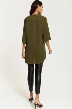 Women Hoxton Gal Oversized Detailed Neckline Tunic