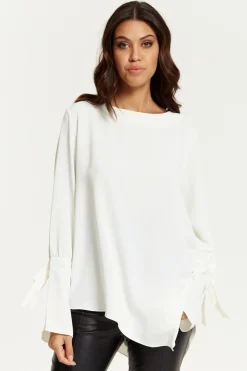 Women Hoxton Gal Relaxed Fit Cuff Detailed Blouse With Long Sleeve
