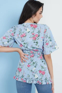 Women Lilura London Floral Wrap Top