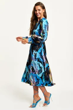 Women Liquorish Abstract Print Midi Dress