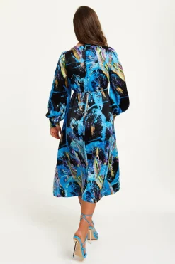 Women Liquorish Abstract Print Midi Dress