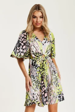 Women Liquorish Abstract Print Mini Dress