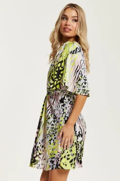Women Liquorish Abstract Print Mini Dress