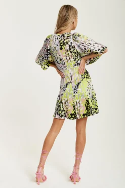 Women Liquorish Abstract Print Mini Dress
