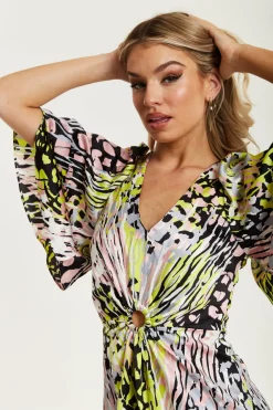 Women Liquorish Abstract Print Mini Dress