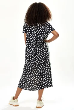 Women Liquorish Animal Print Oversized Shirt Dress