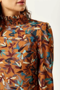 Women Liquorish Divine Floral Print Top Long Sleeves