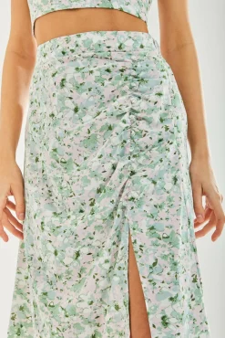 Women Liquorish Floral Midi Skirt