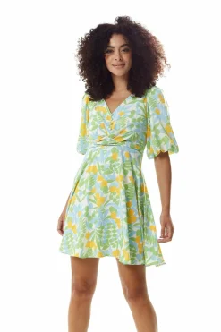 Women Liquorish Floral Summer Dress With Tie Waist