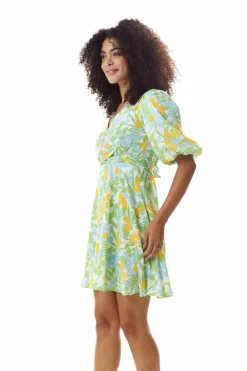 Women Liquorish Floral Summer Dress With Tie Waist
