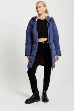Women Liquorish Hooded Puffer Coat In