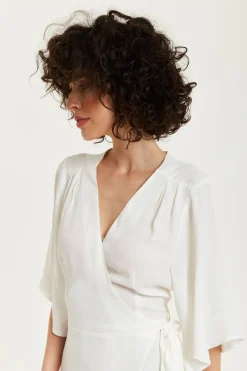 Women Liquorish Midi Wrap Dress In