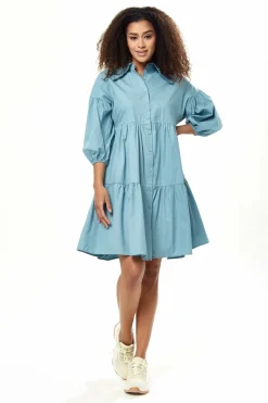Women Liquorish Oversized Shirt Dress In