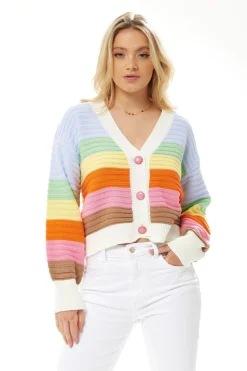 Women Liquorish Rainbow Cardigan
