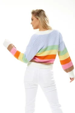 Women Liquorish Rainbow Cardigan