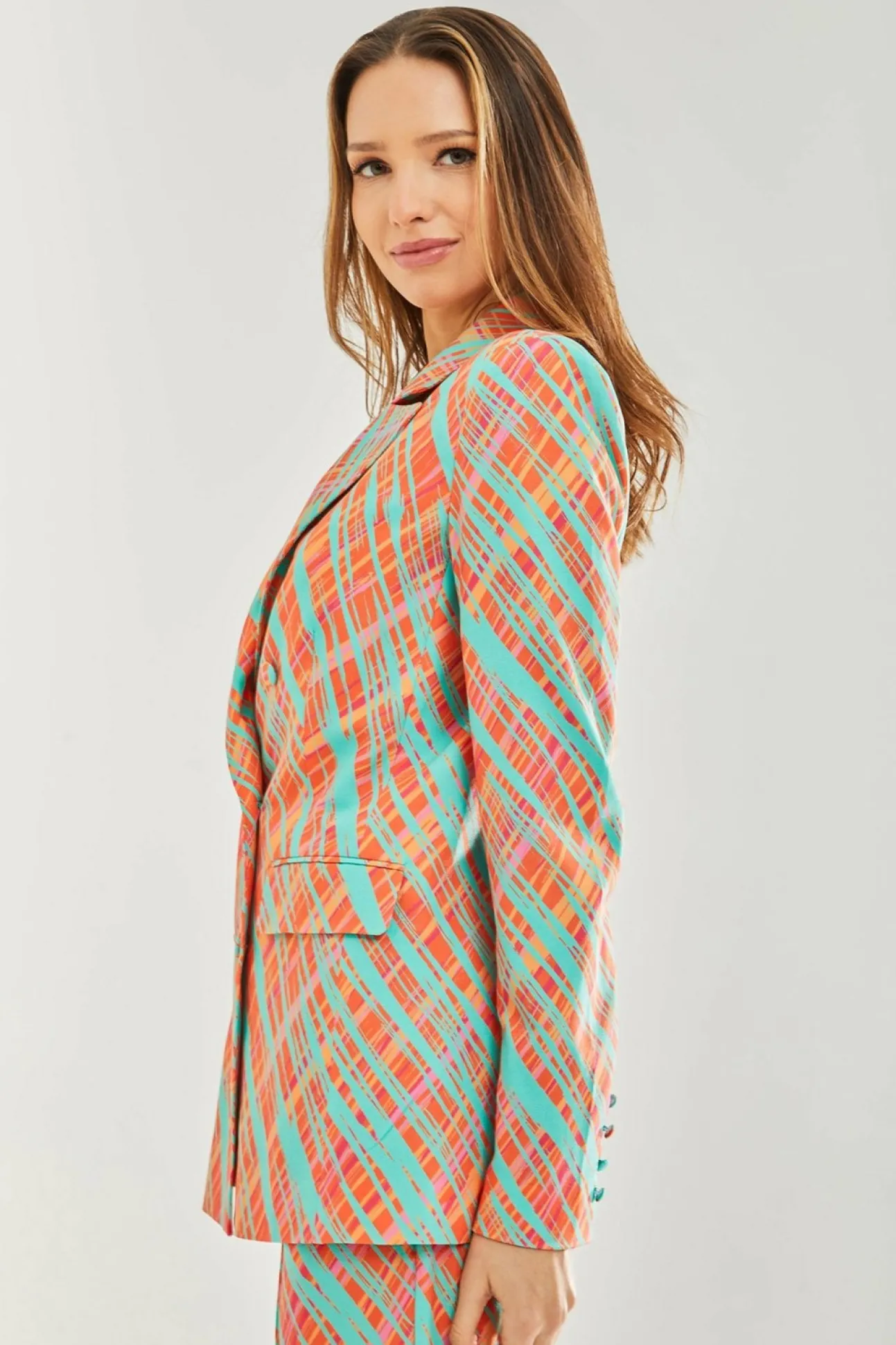 Women Liquorish Scribble Print Blazer