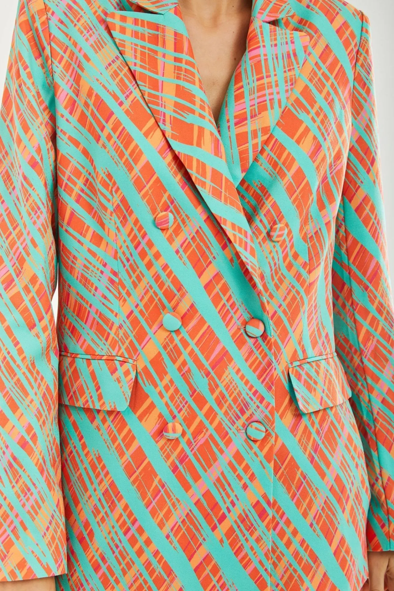 Women Liquorish Scribble Print Blazer