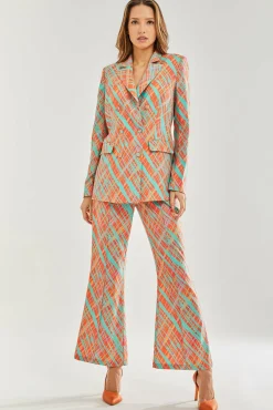 Women Liquorish Scribble Print Blazer