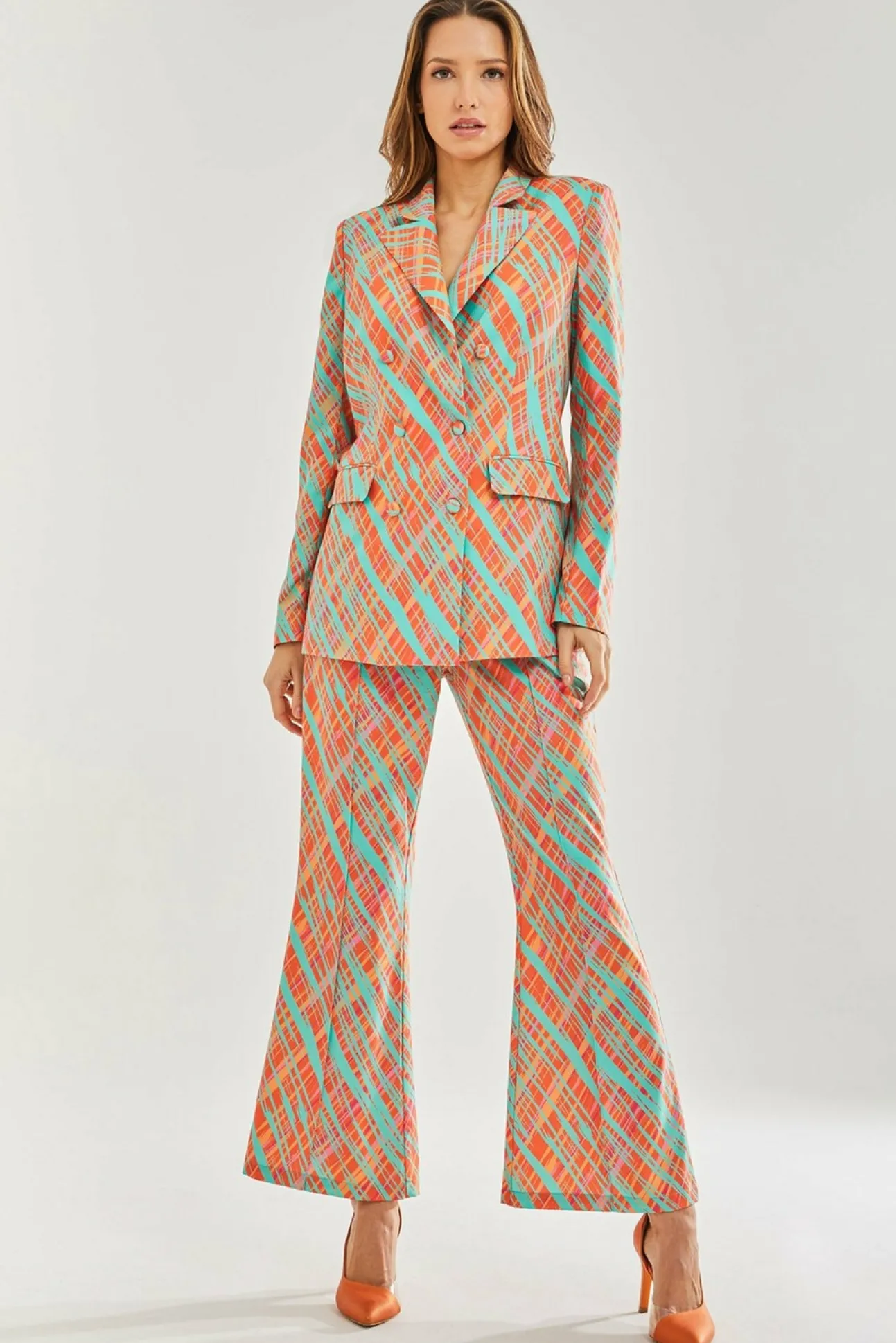 Women Liquorish Scribble Print Blazer