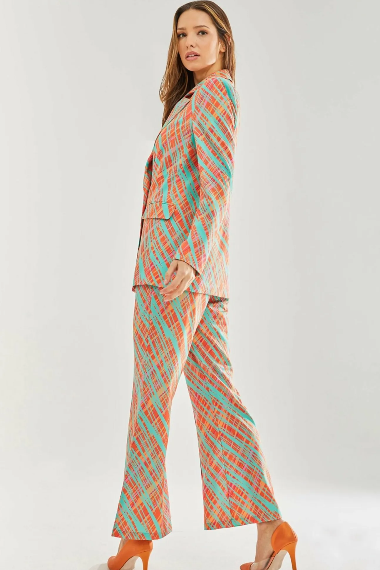 Women Liquorish Scribble Print Blazer