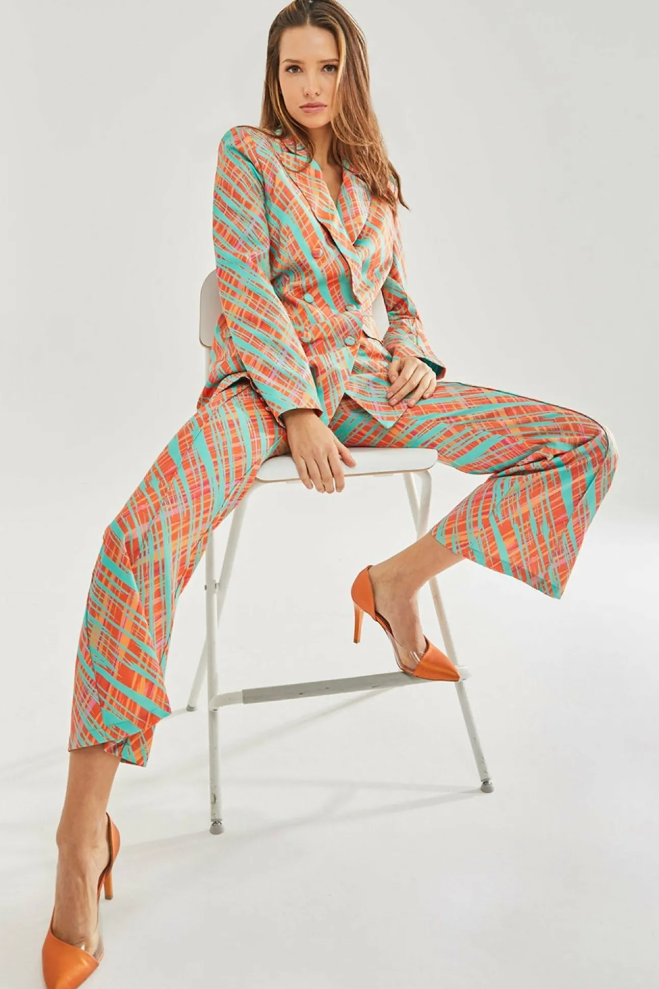 Women Liquorish Scribble Print Blazer