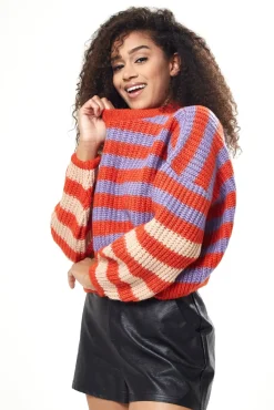 Women Liquorish Stripes Jumper In