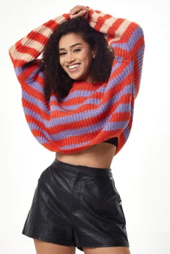 Women Liquorish Stripes Jumper In