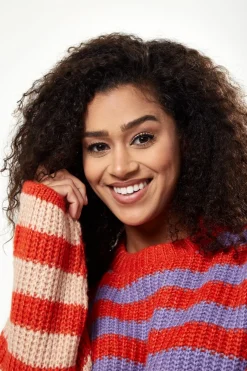 Women Liquorish Stripes Jumper In