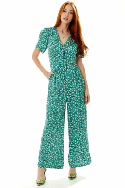 Women Liquorish Stroke Print Jumpsuit In