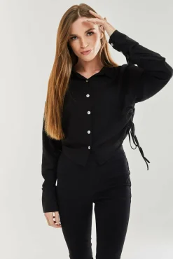 Women Liquorish Tie Side Blouse