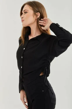 Women Liquorish Tie Side Blouse