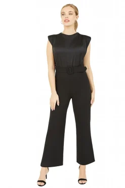 Women Mela London Cowl Neck Stretch Jumpsuit
