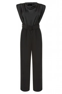 Women Mela London Cowl Neck Stretch Jumpsuit