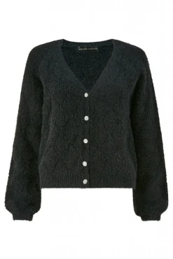Women Mela London Diamond Stitch Knitted Cardigan