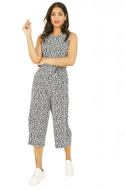 Women Mela London Ditsy Daisy Culotte Jumpsuit