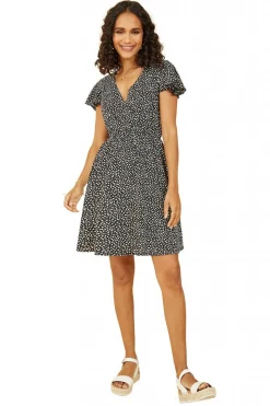 Women Mela London Ditsy Daisy Print Skater Dress