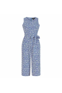 Women Mela London Ditsy Floral Print Culotte Jumpsuit