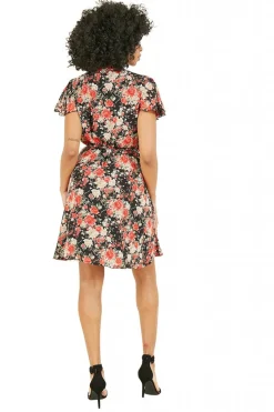 Women Mela London Floral Wrap Over Dress