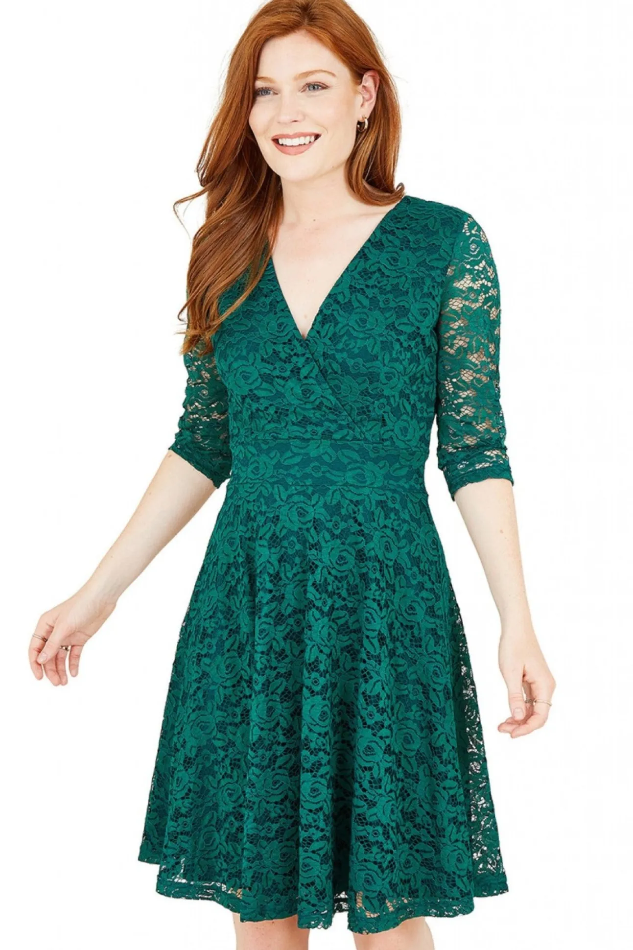 Women Mela London Lace Skater Dress