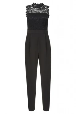 Women Mela London Lace Stretch Fitted Jumpsuit