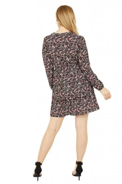 Women Mela London Mela Ditsy Flower Wrap Frill Dress
