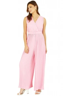 Women Mela London Pleated Jumpsuit With Belt