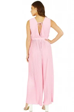 Women Mela London Pleated Jumpsuit With Belt