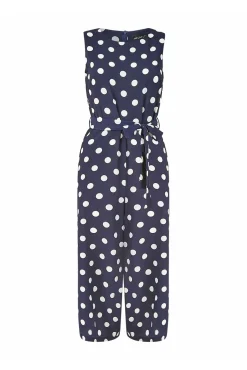 Women Mela London Polka Dot Culotte Jumpsuit