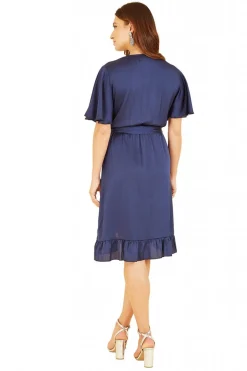 Women Mela London Satin Wrap Dress