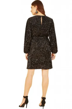 Women Mela London Sequin Smock Dress