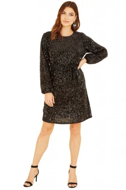 Women Mela London Sequin Smock Dress