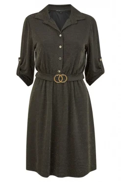 Women Mela London Sparkly Shirt Dress