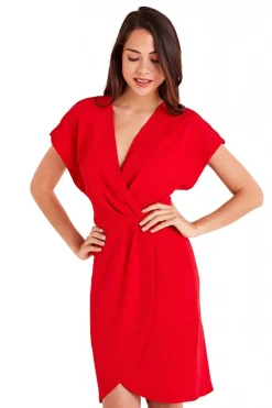 Women Mela London Wrap Front Dress